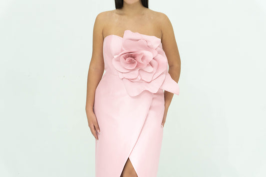 Soniapena Abito Rosa Cipria Midi