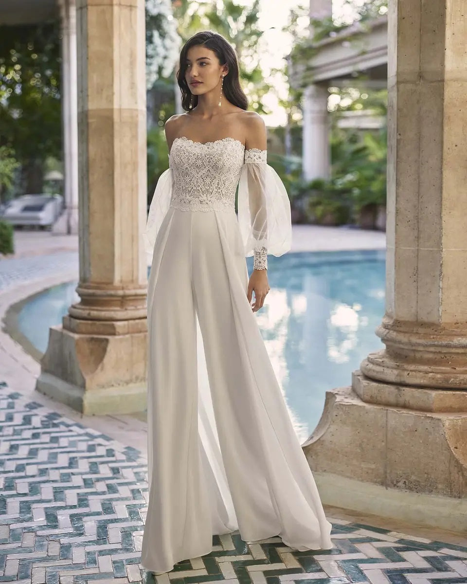 Abiti da sposa con pantaloni: una soluzione chic per la donna unconventional