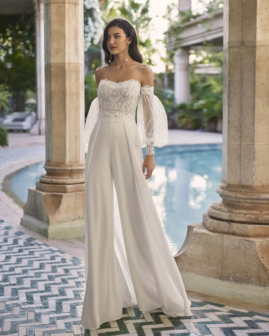 Abiti da sposa con pantaloni: una soluzione chic per la donna unconventional