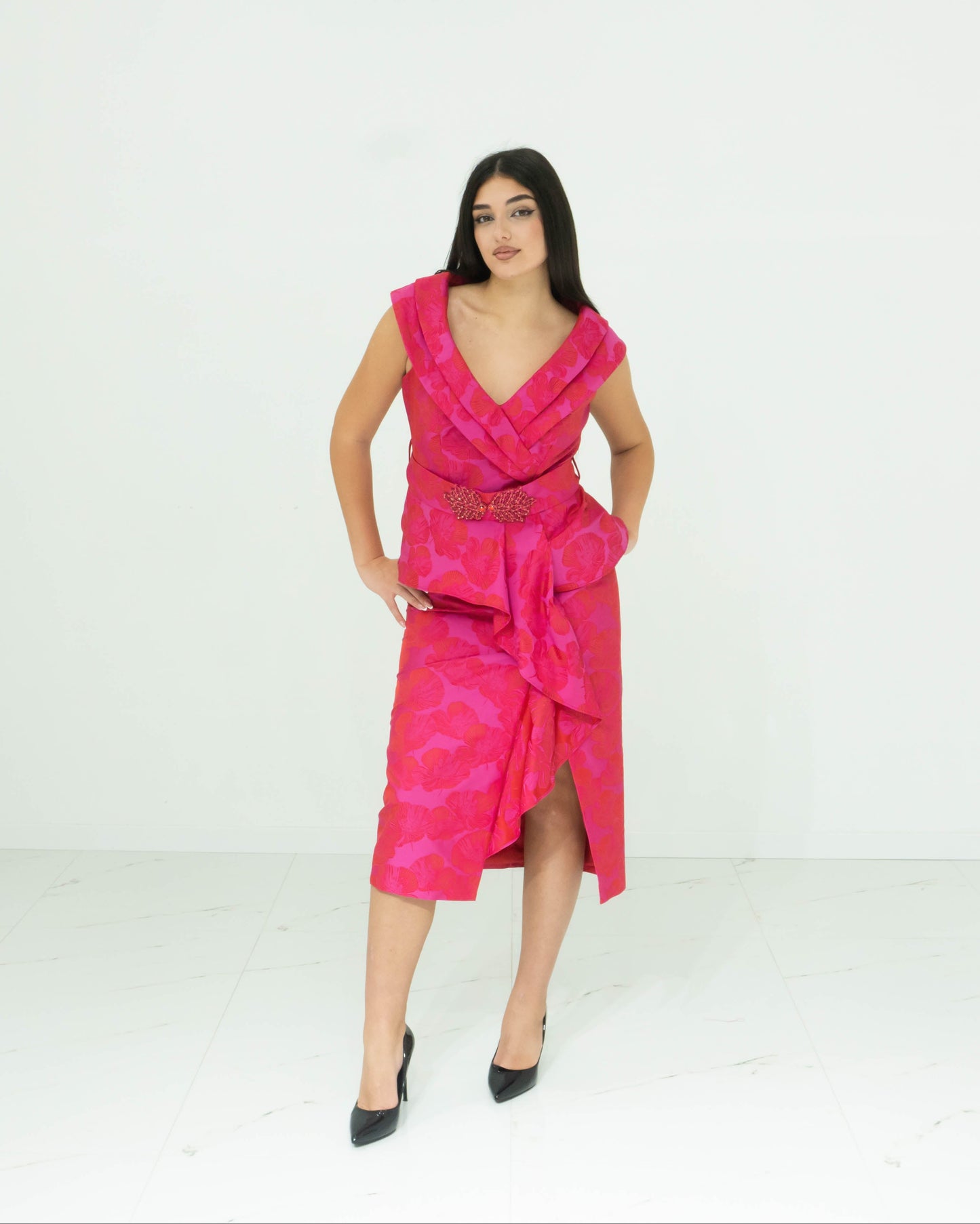 Soniapena Fucsia Abito Fucsia Adatto Per Cerimonie