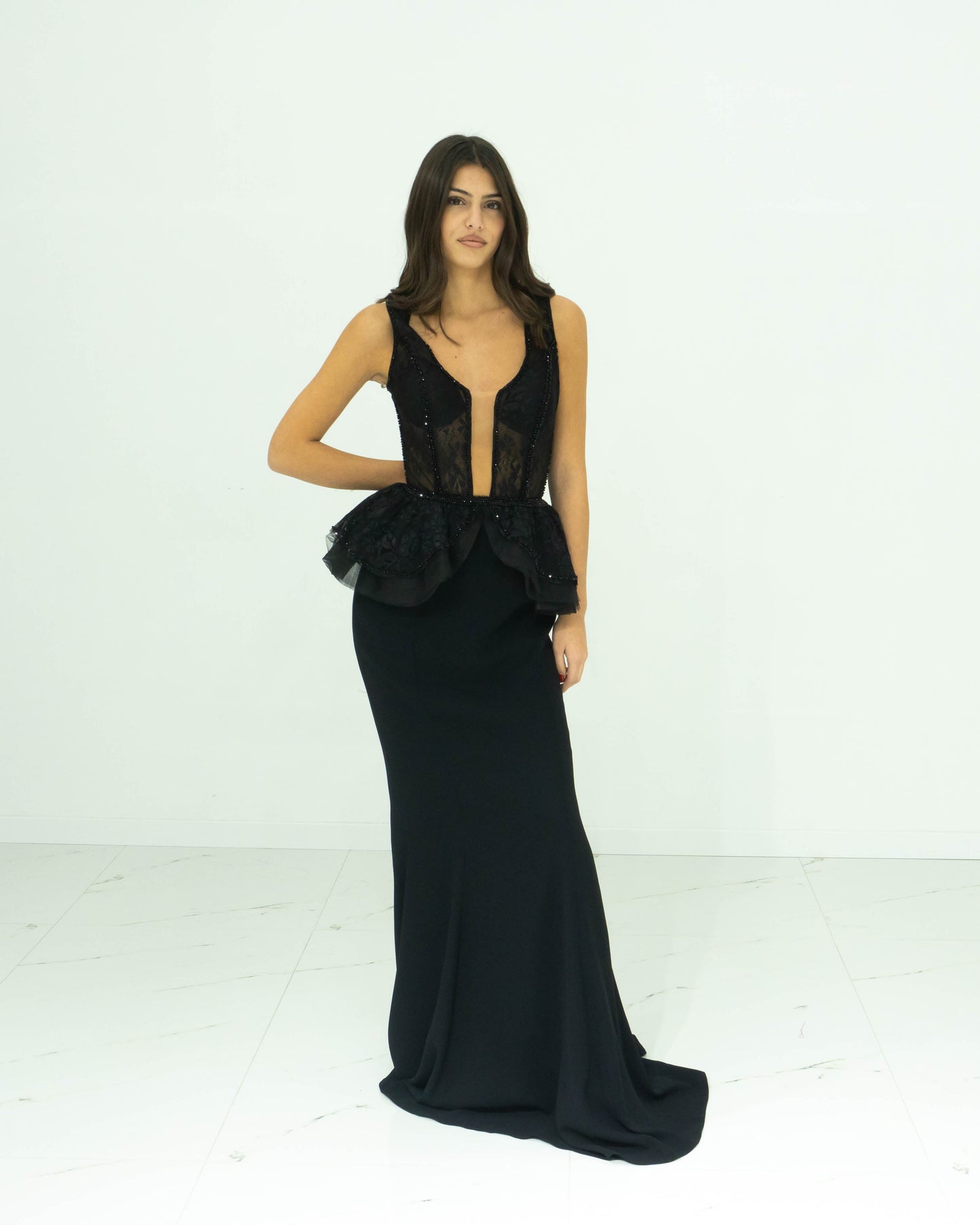 Sabaroma Abito A Sirena Elegante Lungo
