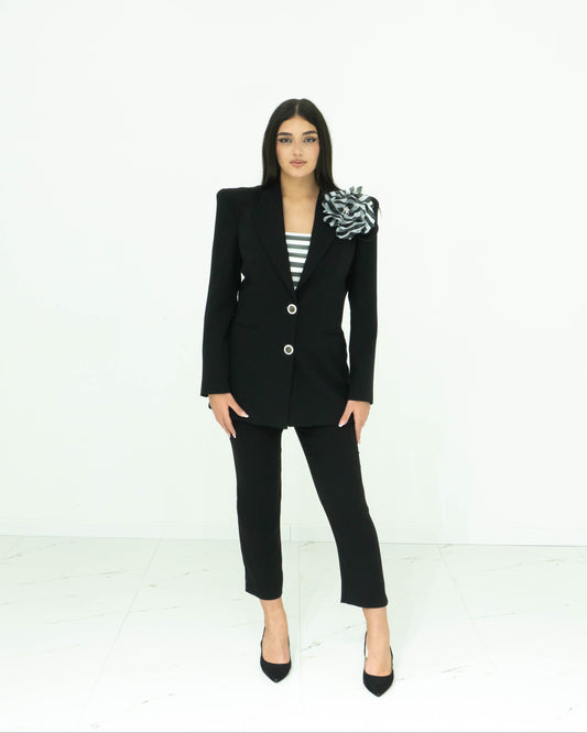 Fabrizia Dea Tailleur Nero Ideale Per Occasioni
