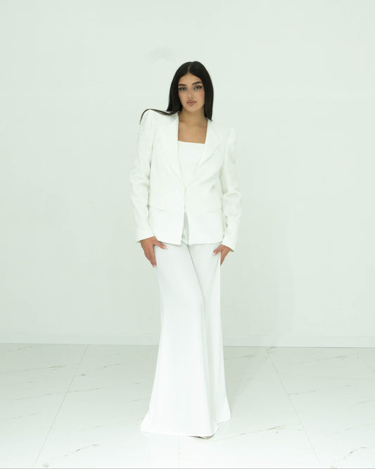 Fabrizia Dea Tailleur Bianco Ideale Per Cerimonie