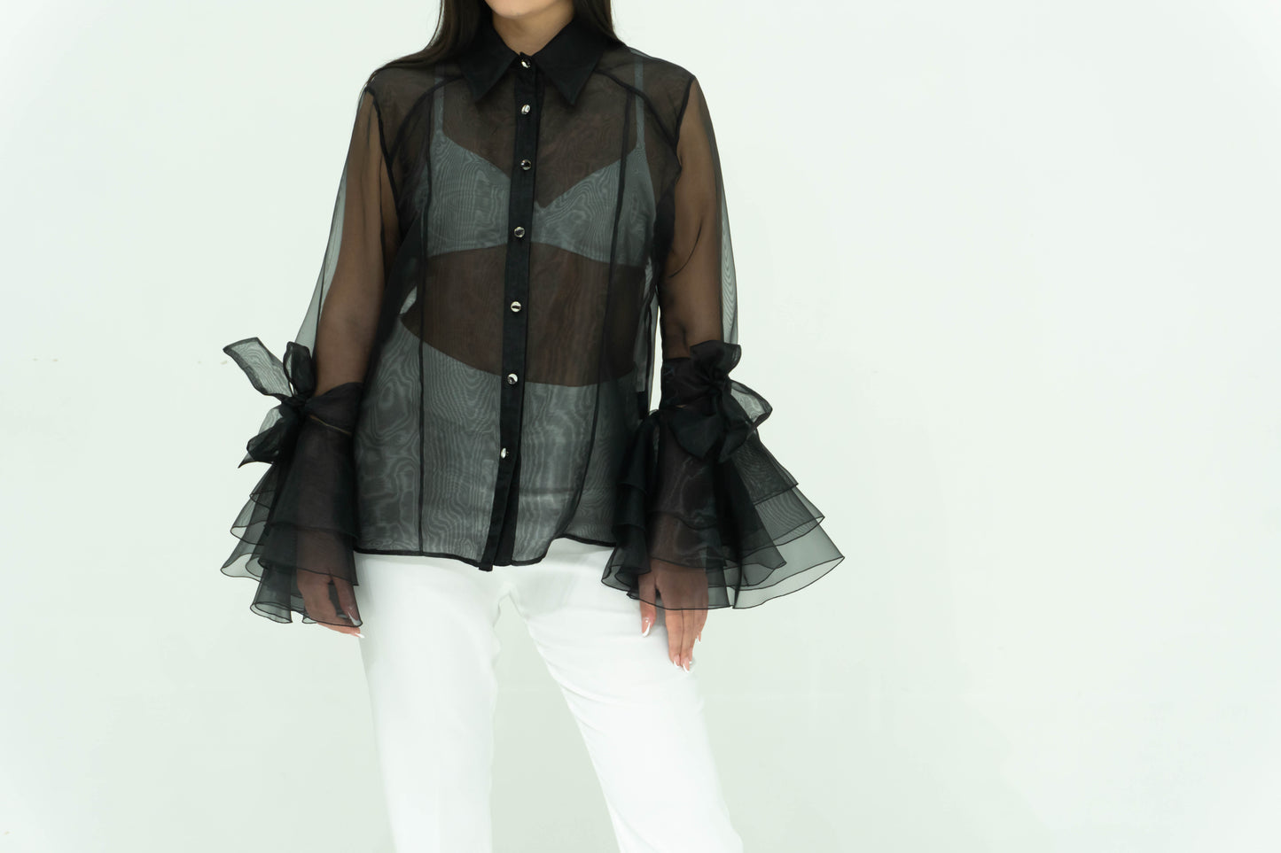 FABRIZIA DEA Completo In Organza In Trasparenza