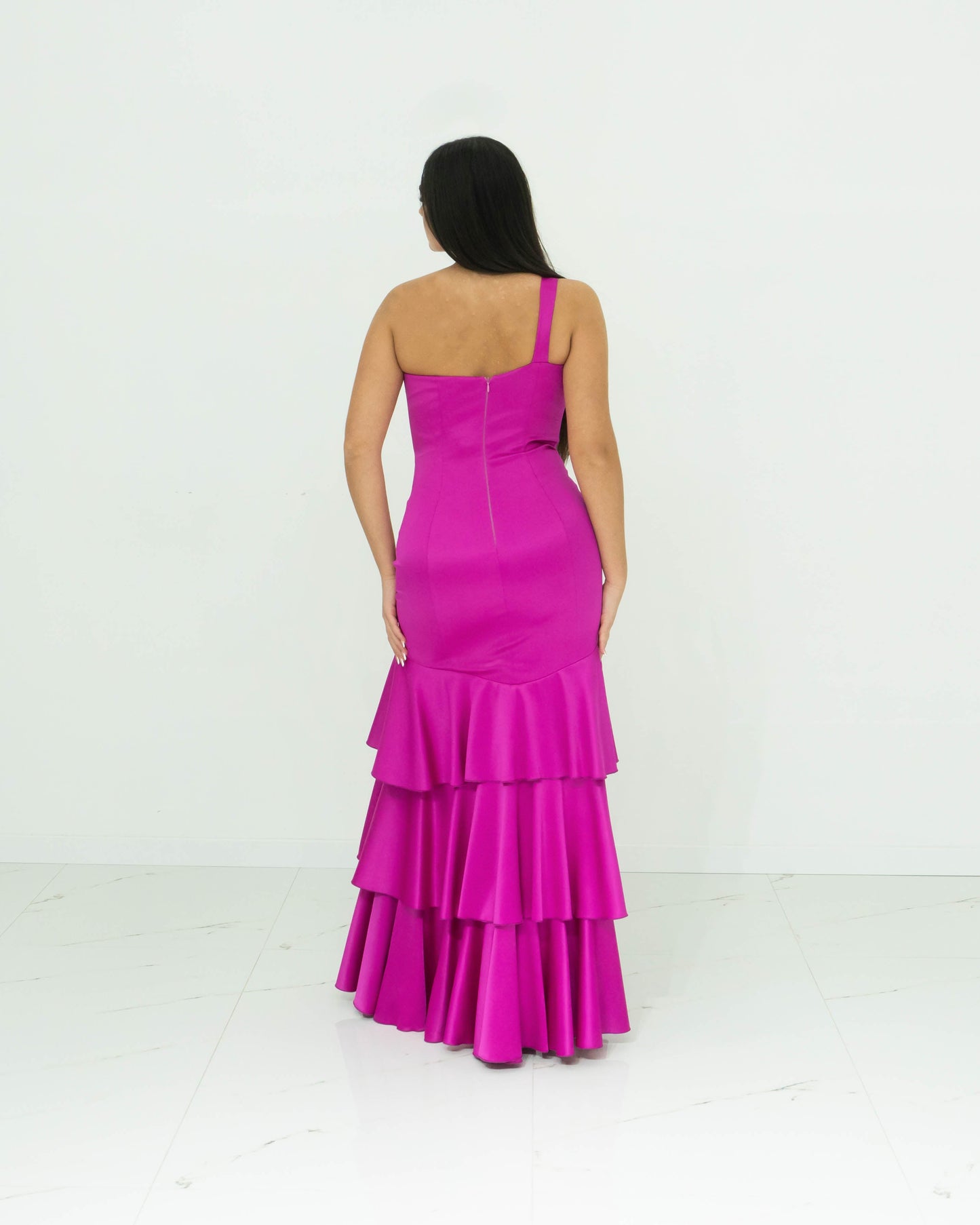 Soniapena Fucsia Abito Lungo A Sirena