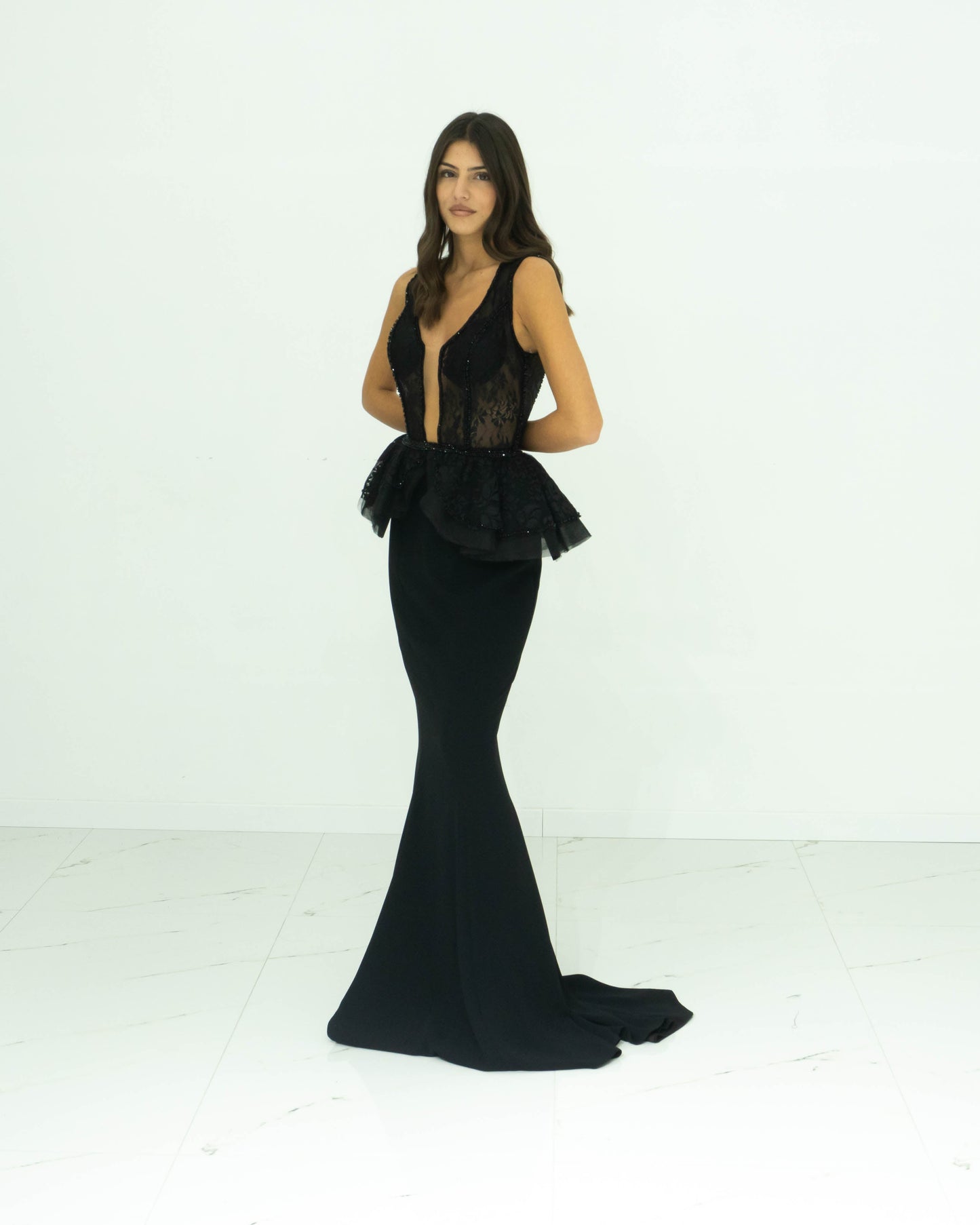 Sabaroma Abito A Sirena Elegante Lungo