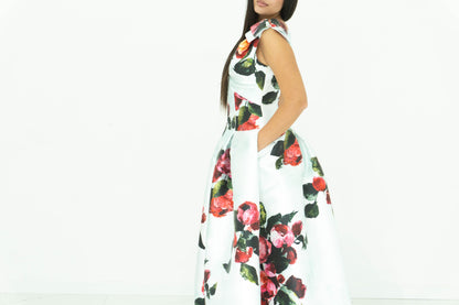 Thana Abito Midi In Mikado Smanicato