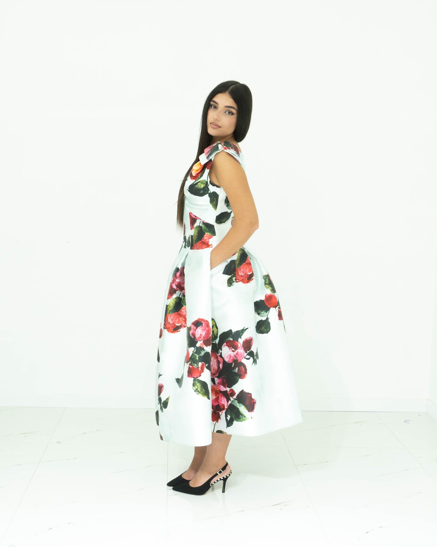 Thana Abito Midi In Mikado Smanicato